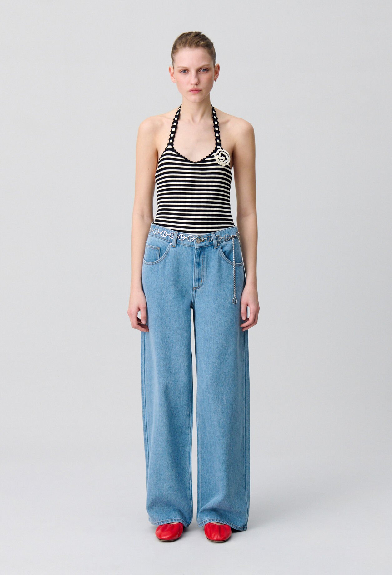 Body rayé maille fine