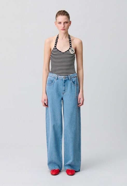 Body rayé maille fine