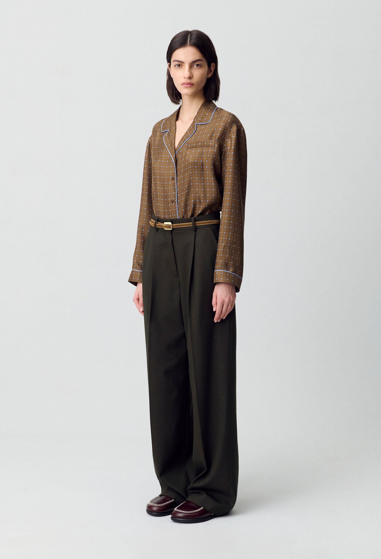 Chemise soie imprimée