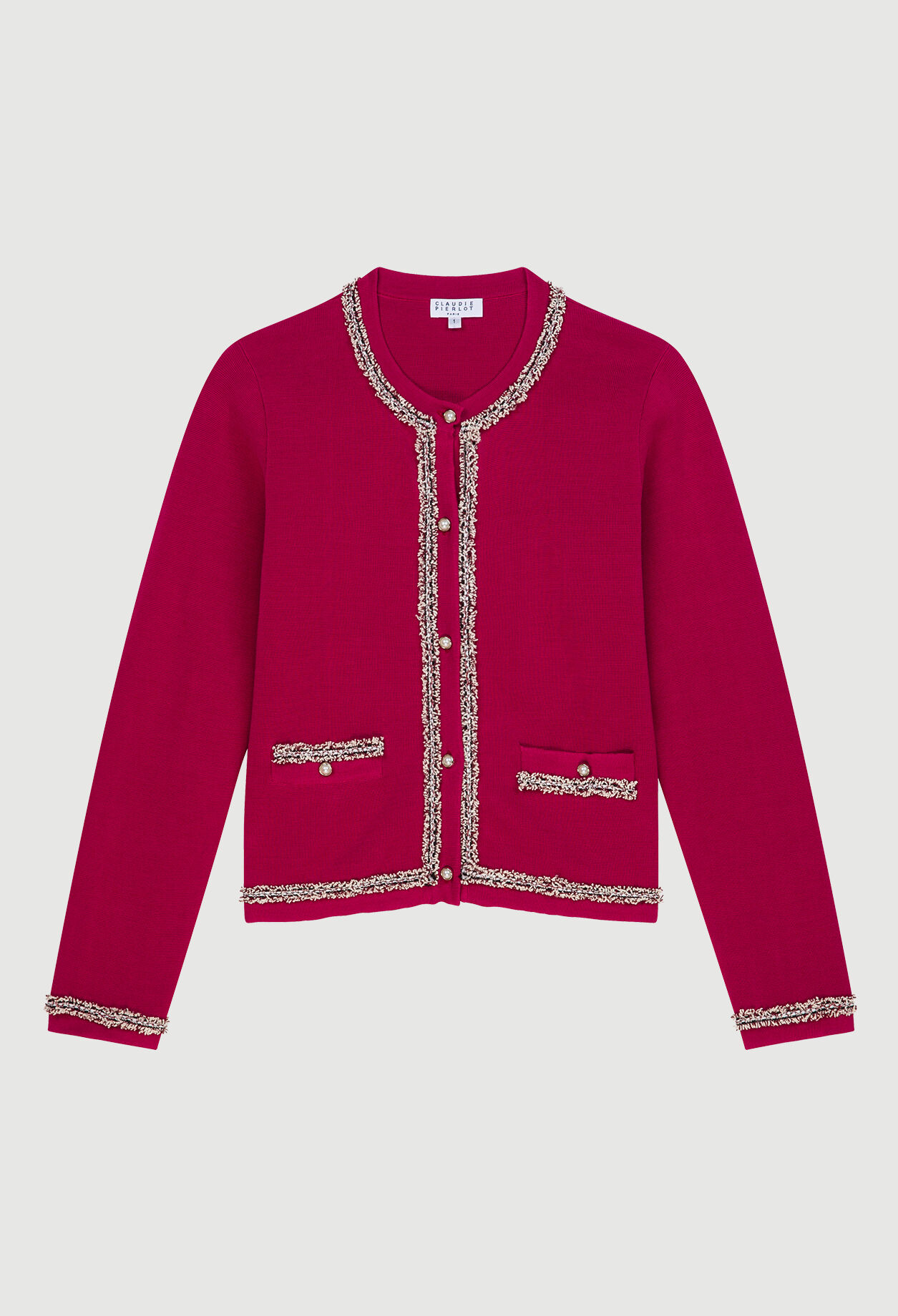 Cardigan à détails frangés