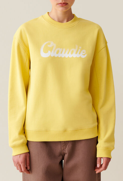 Sweatshirt ample imprim&eacute; Claudie