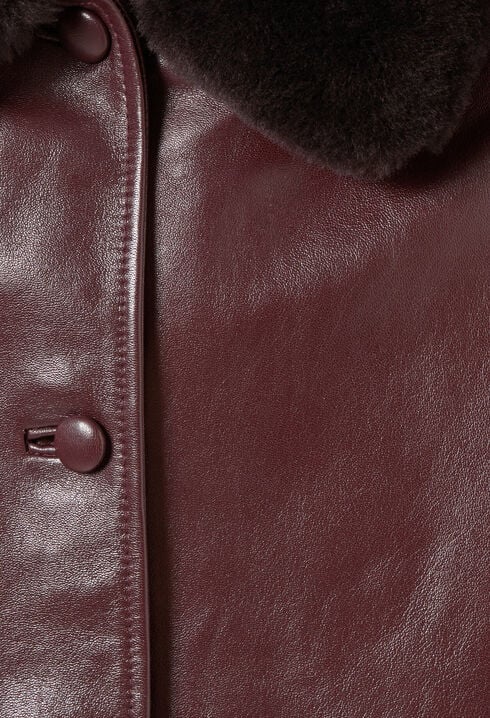 Veste large cuir
