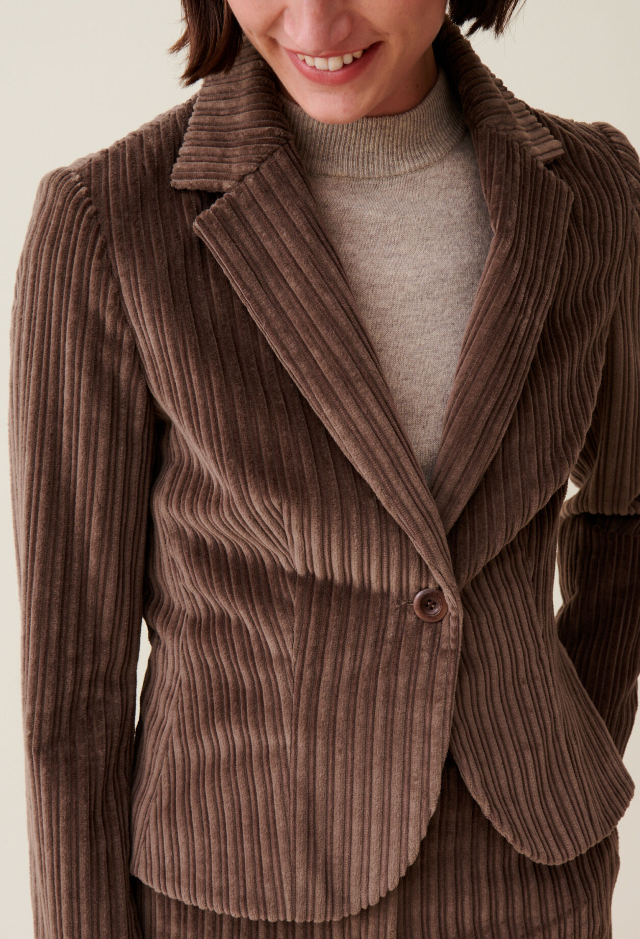 Veste velours cintrée