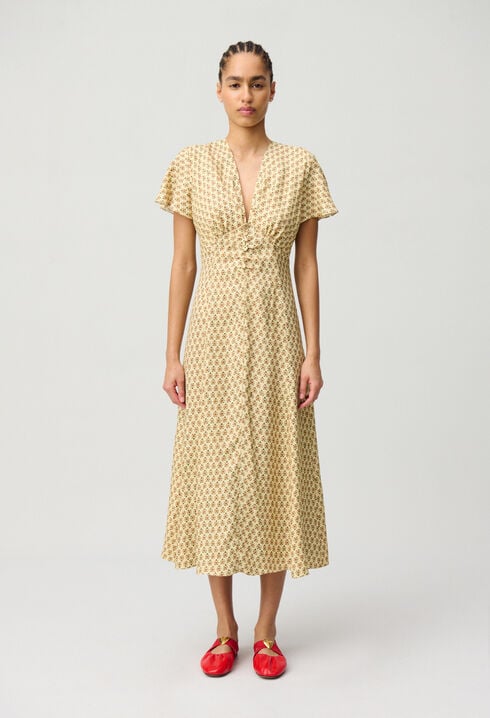 Robe mi-longue