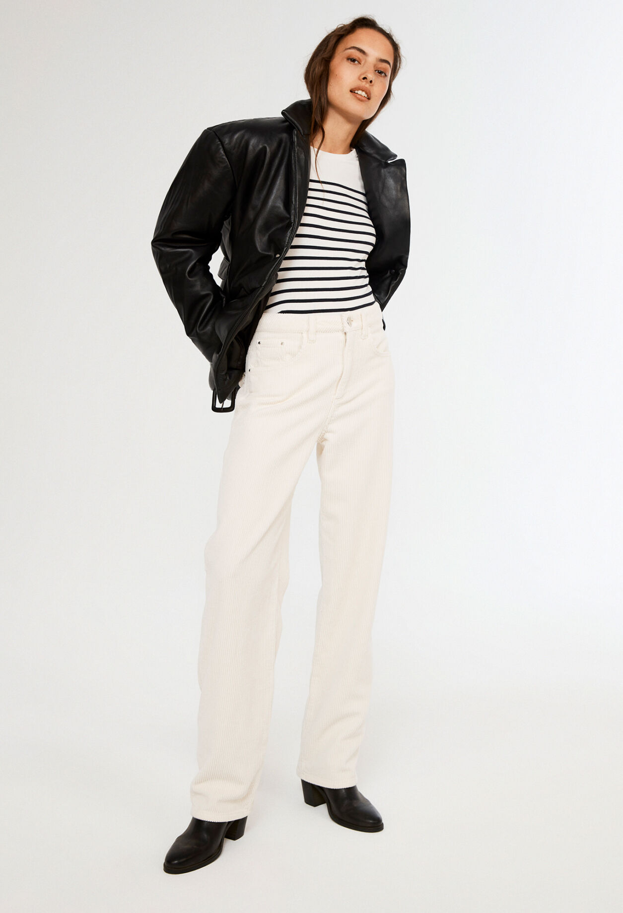 Pantalon boyfriend en coton bio