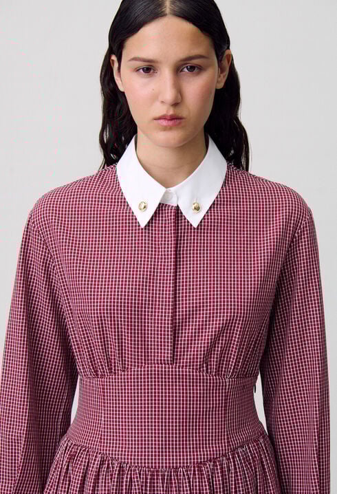 Robe courte carreaux
