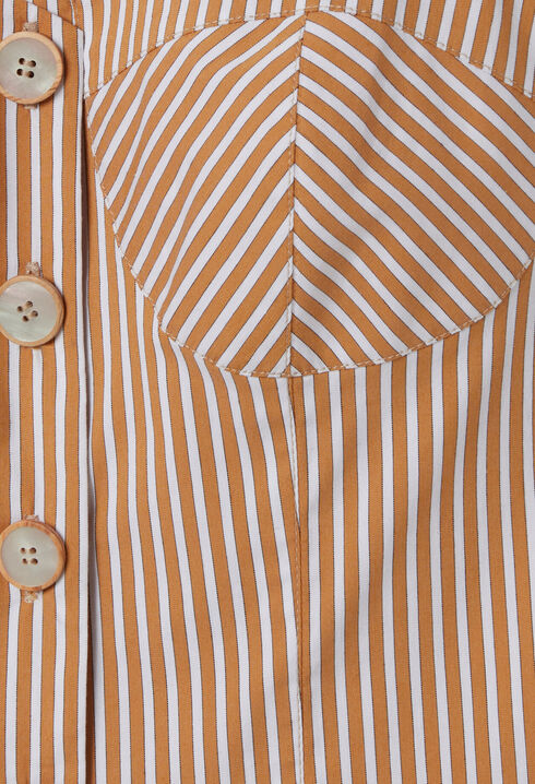 Robe longue rayée
