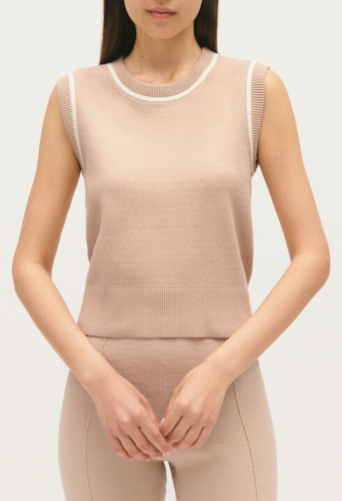 Pull maille rayures