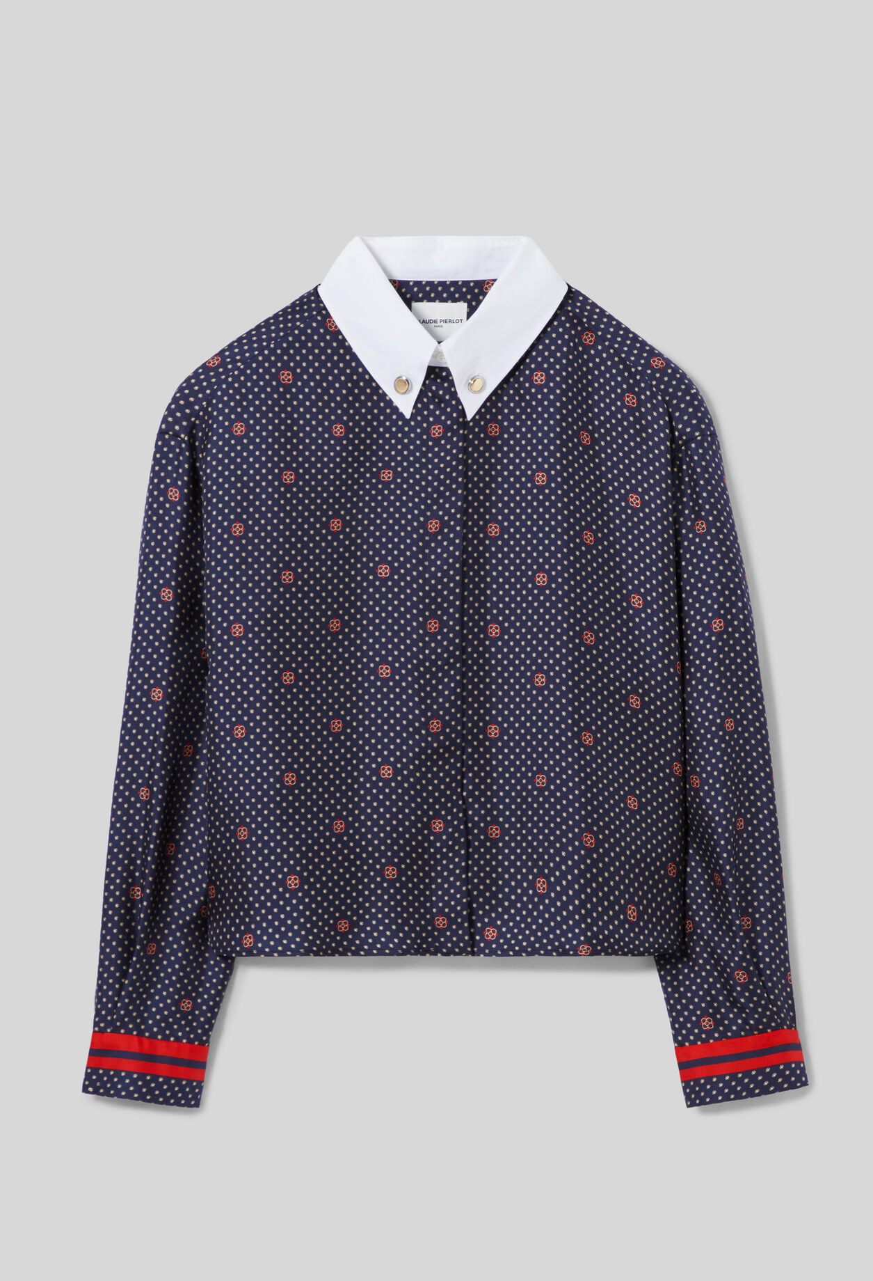 Chemise imprim&eacute;e soie