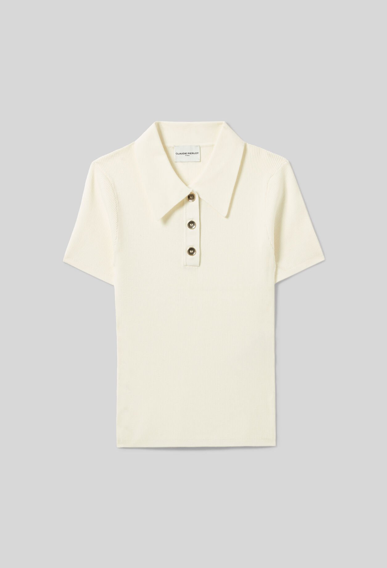 Top polo maille fine