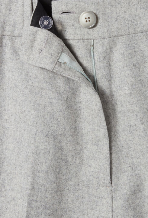 Bermuda droit gris clair