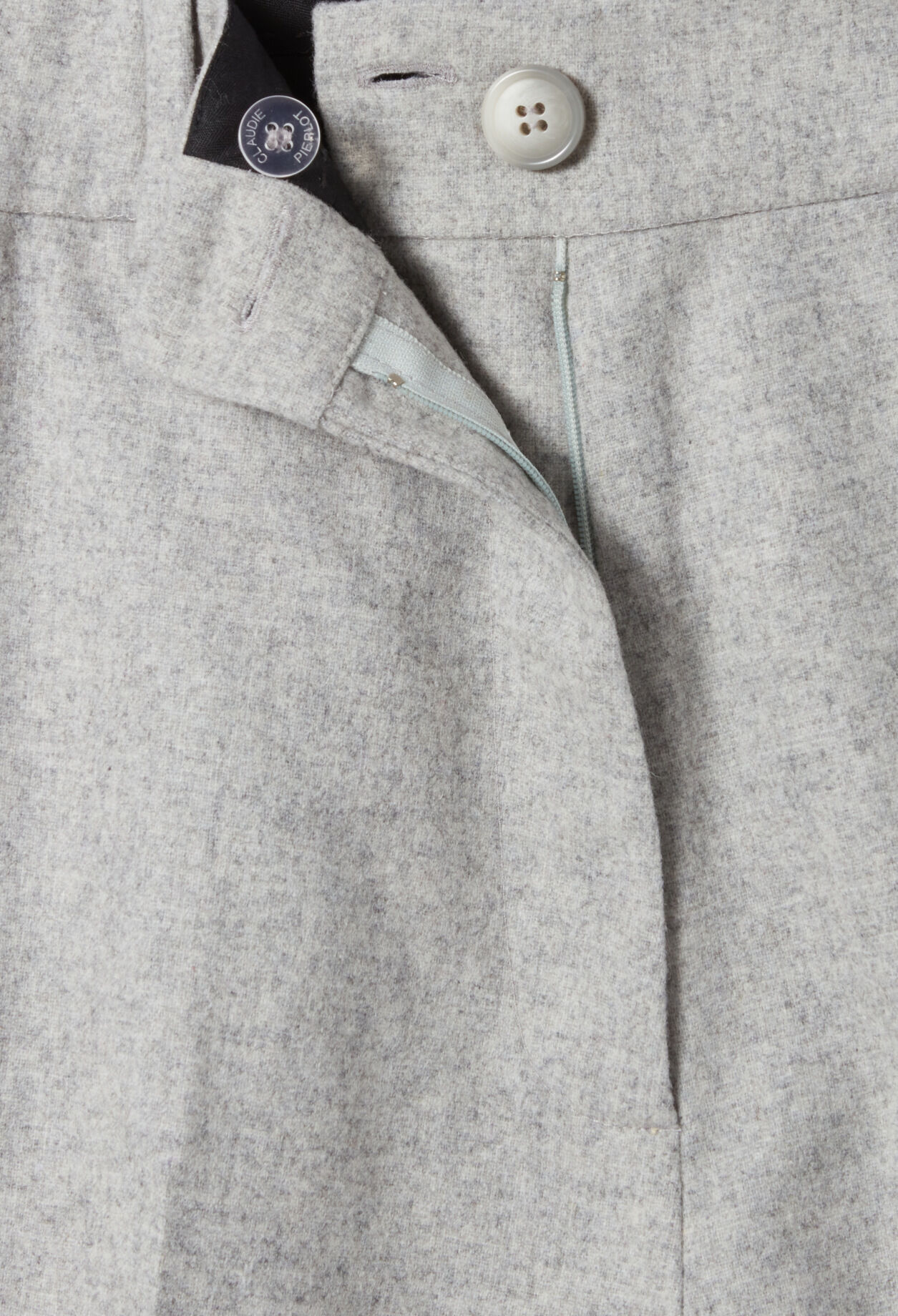Bermuda droit gris clair