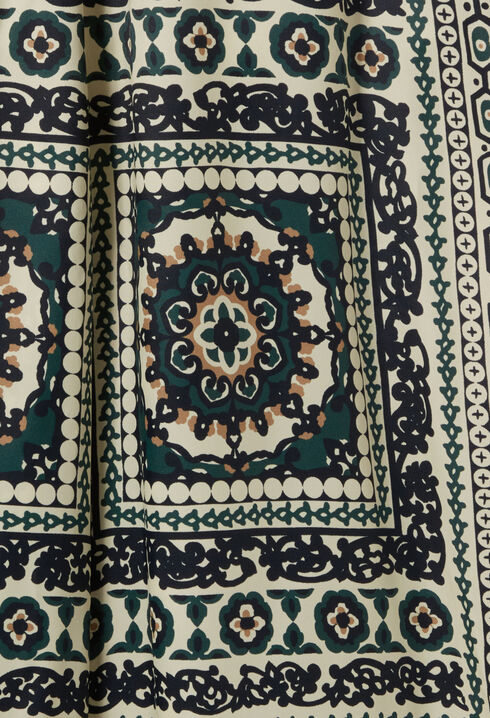 Pantalon large fluide imprimé