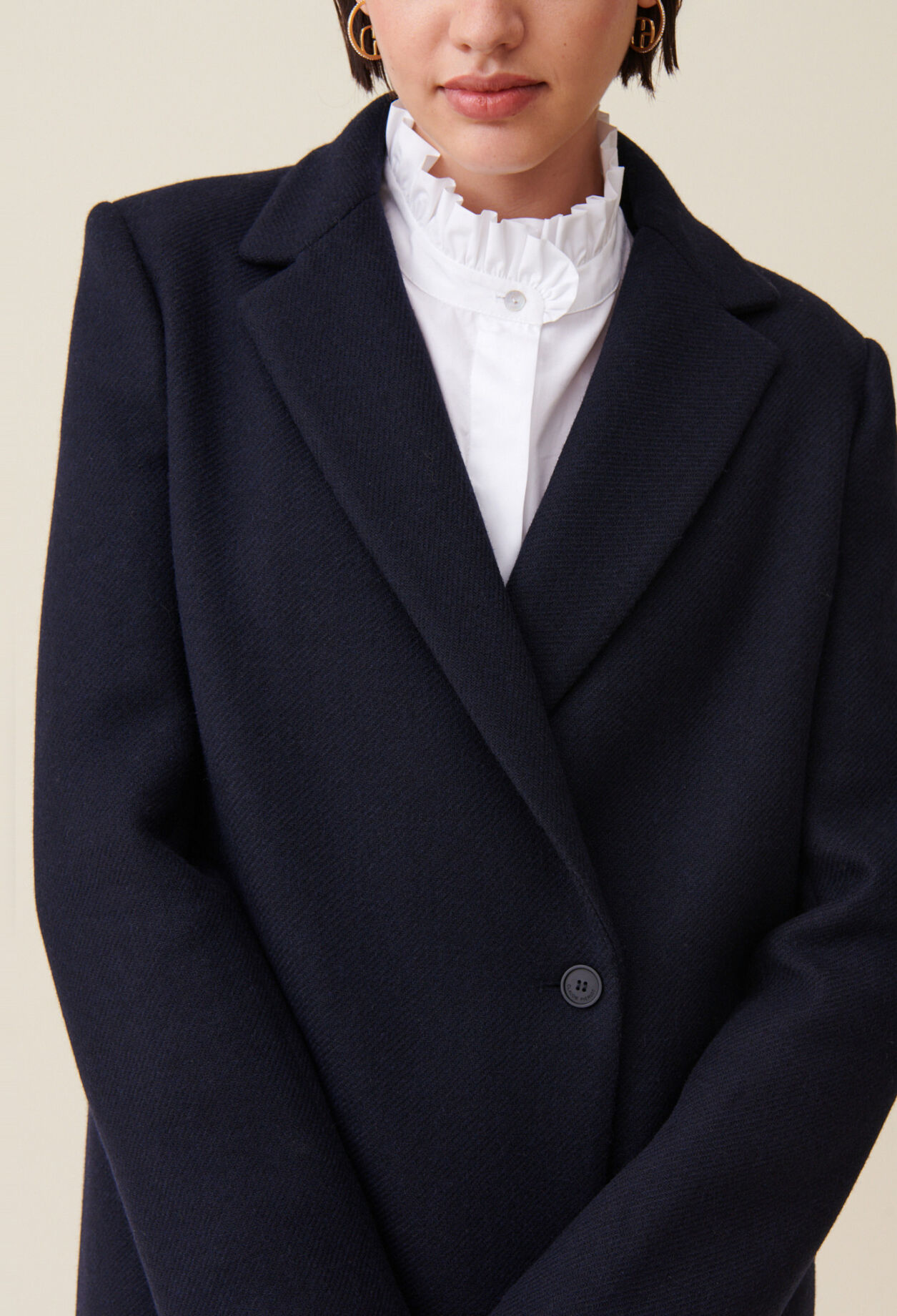 Manteau mi-long tailleur
