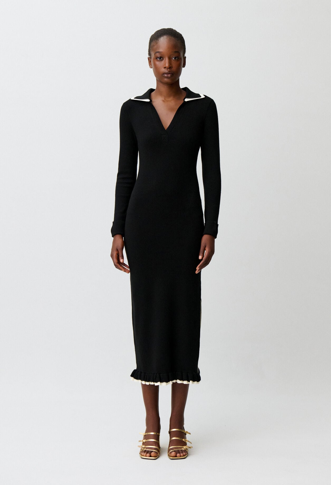Robe longue maille
