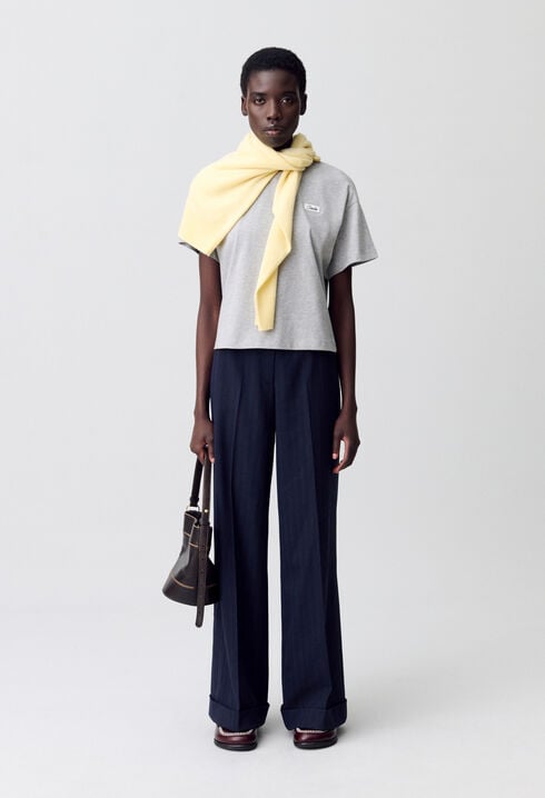 Pantalon tailleur droit