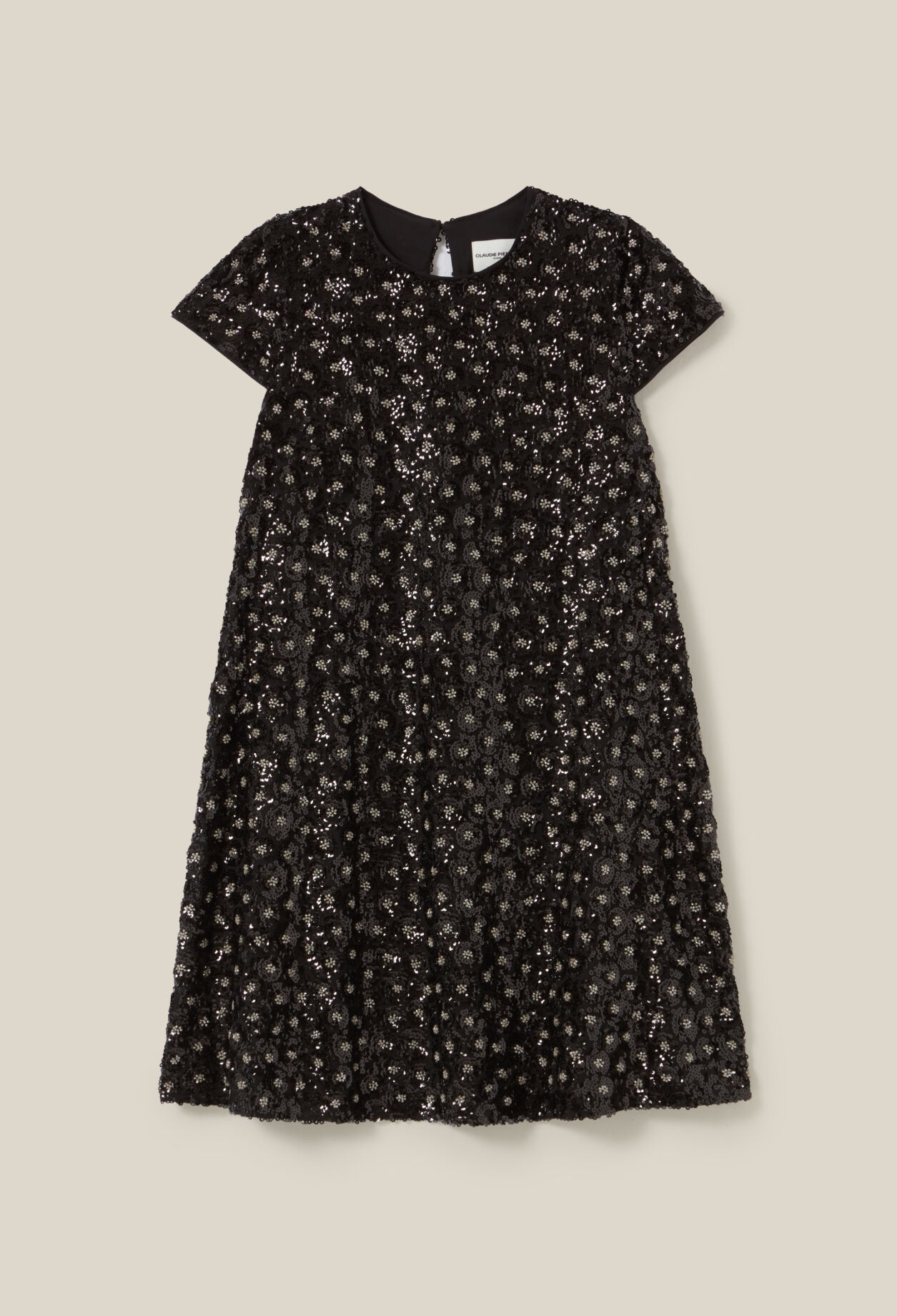 Robe courte babydoll brodée