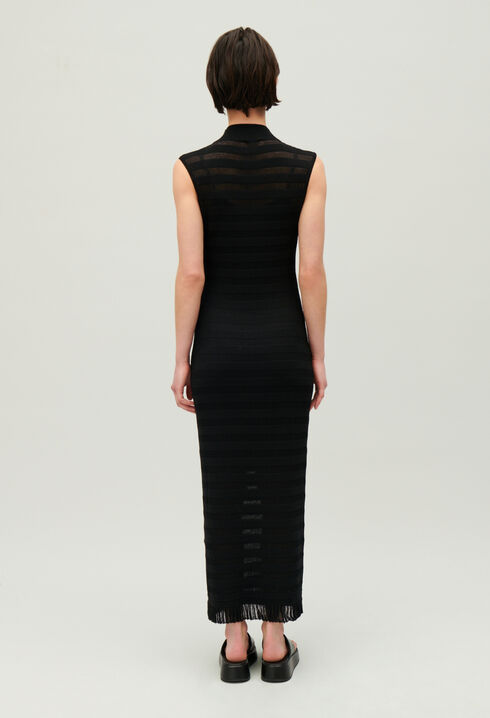 Robe longue tube noire