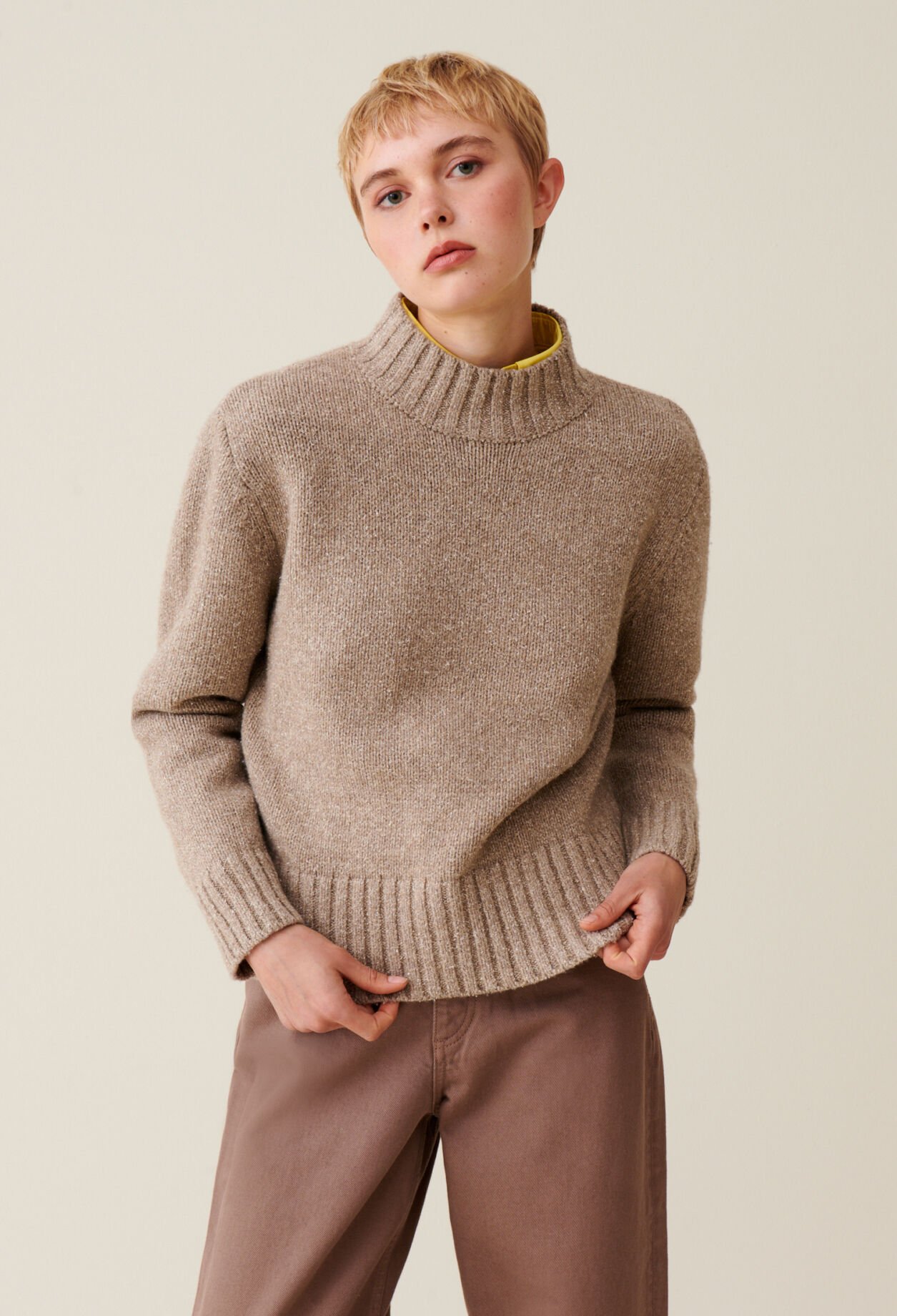 Pull col cheminée