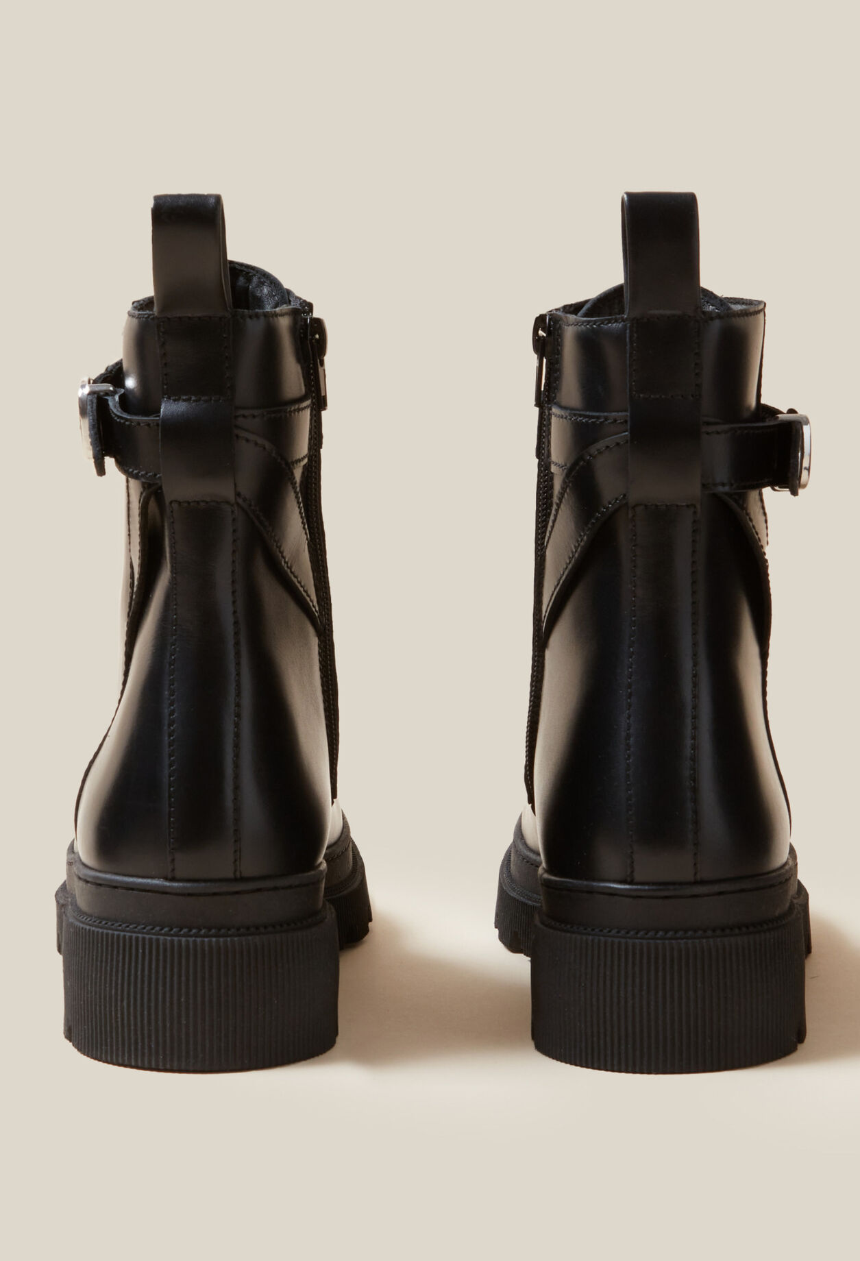 Bottines rangers cuir