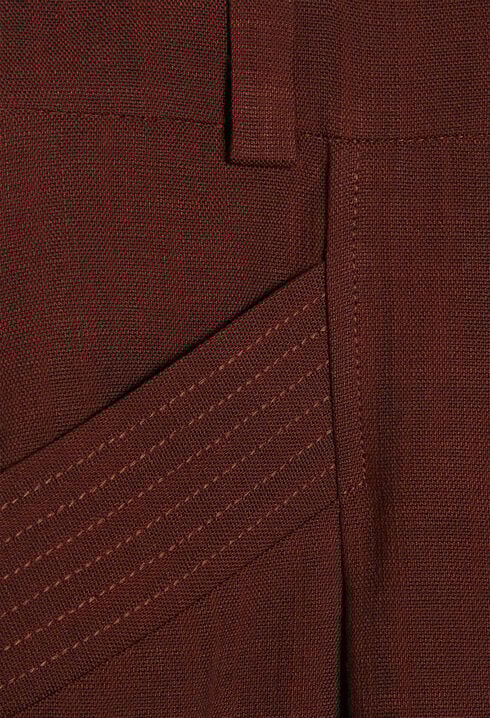 Pantalon marron tailleur