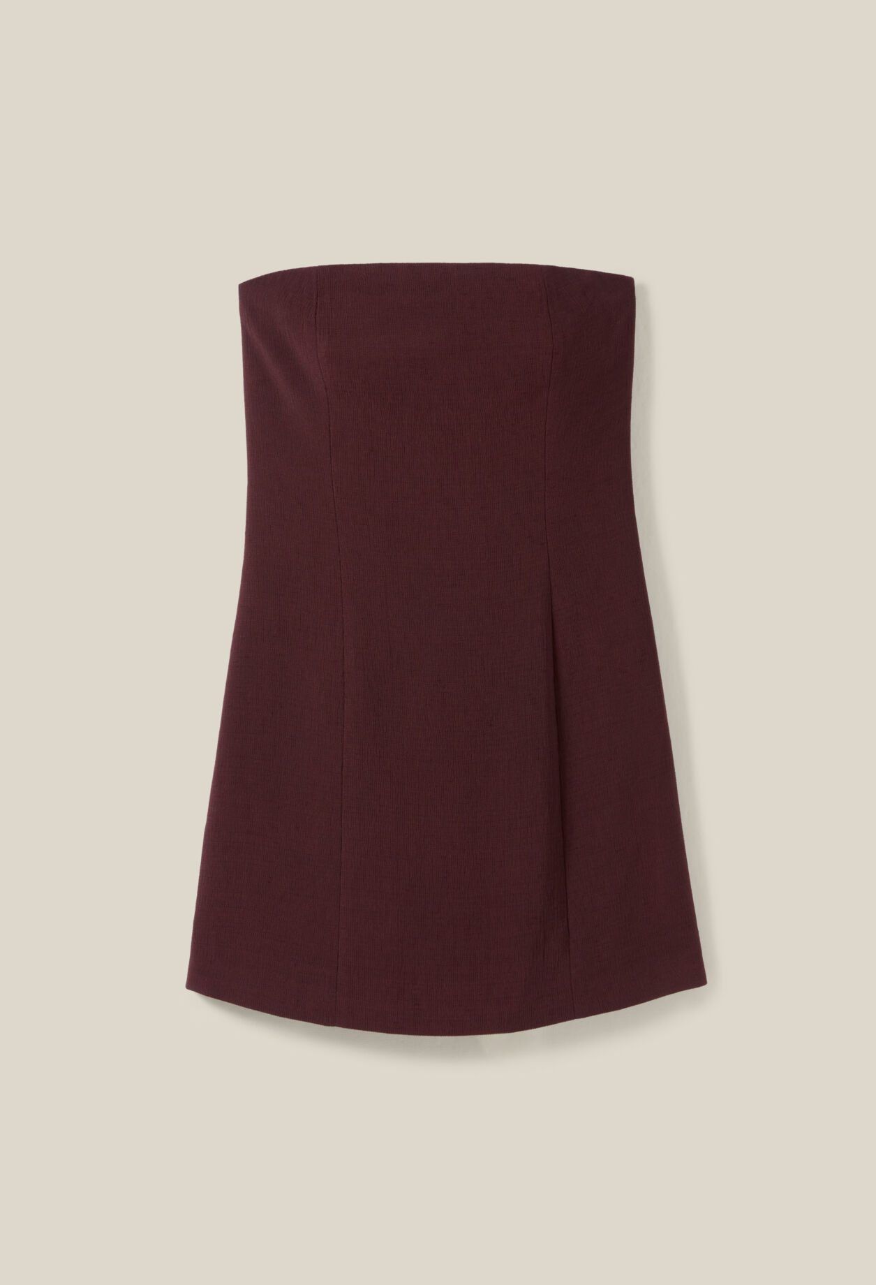 Robe courte bustier cappucino
