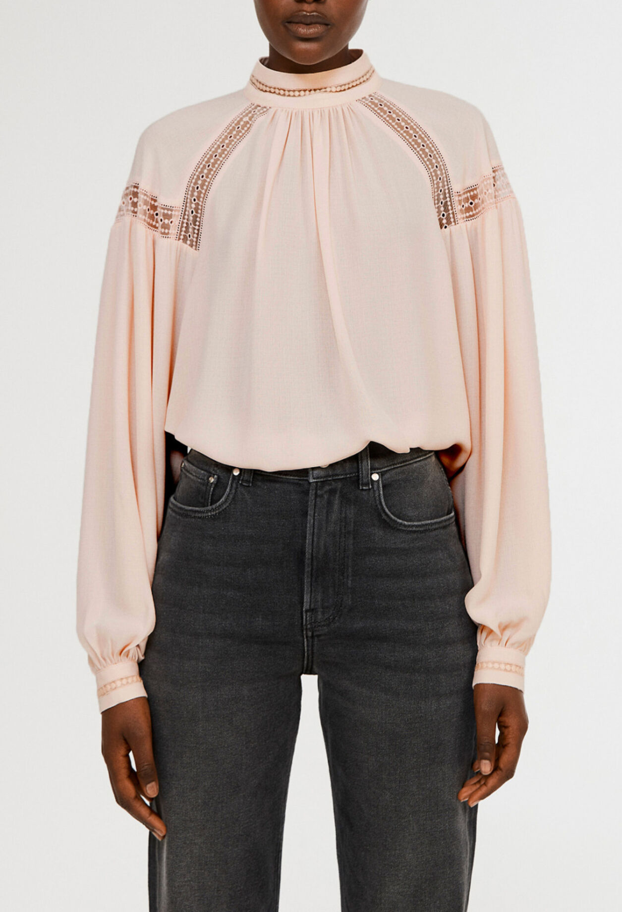 Blouse à dentelle