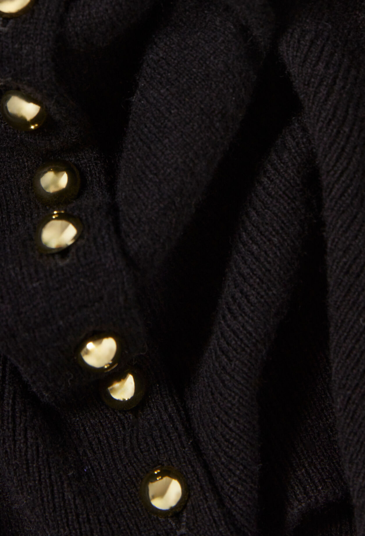 Top maille boutonné