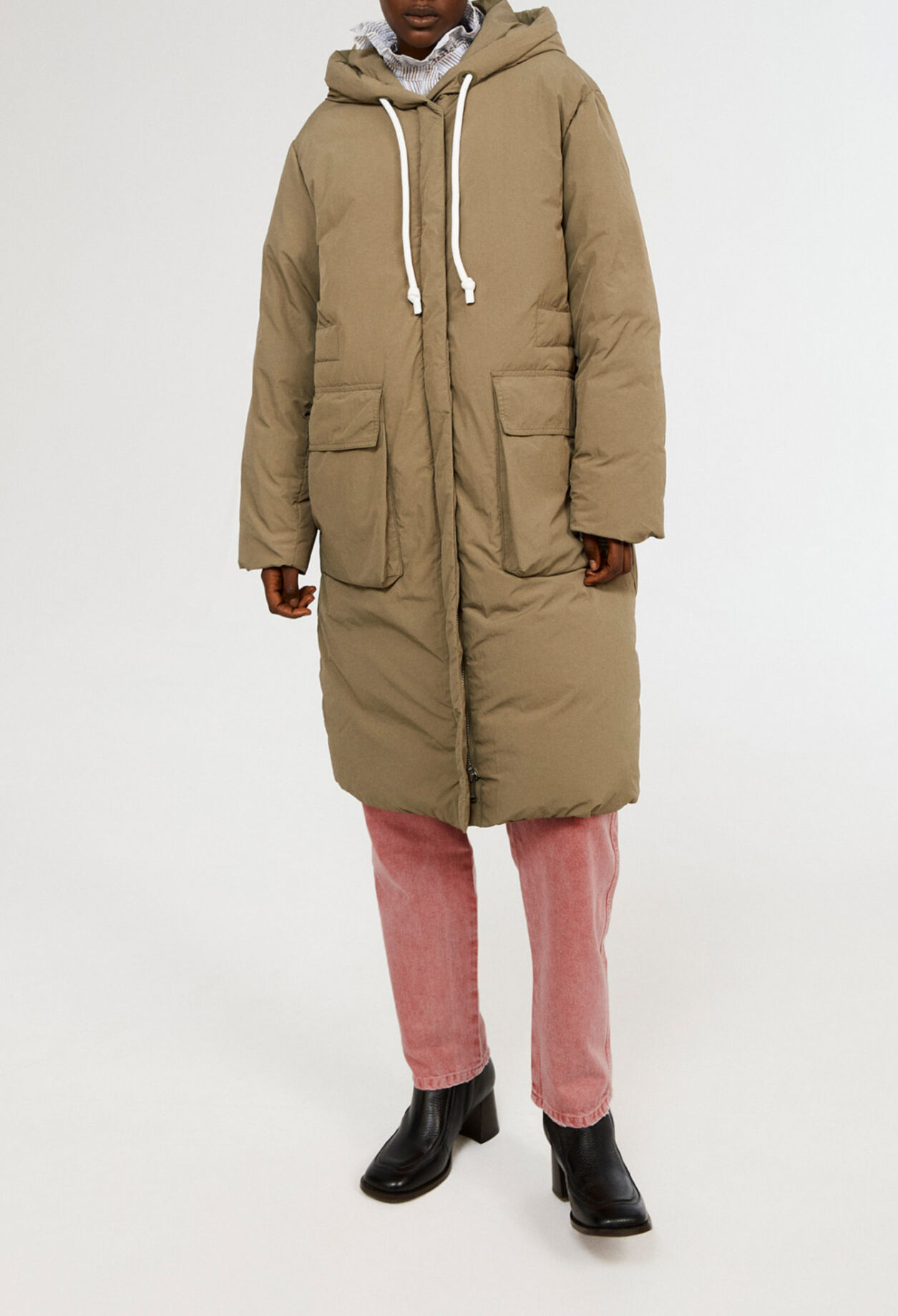 Parka longue en duvet