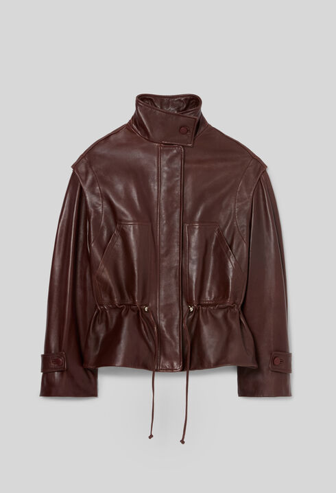 Blouson coupe large cuir