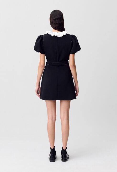 Robe courte col