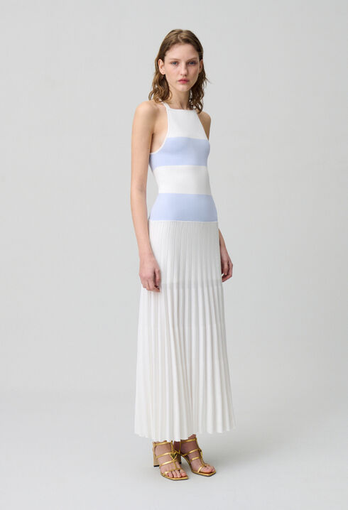 Robe longue en maille