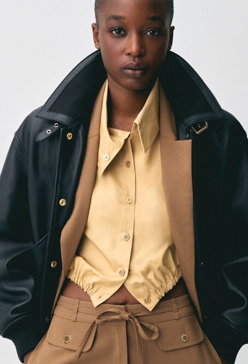 Blouson bomber cuir