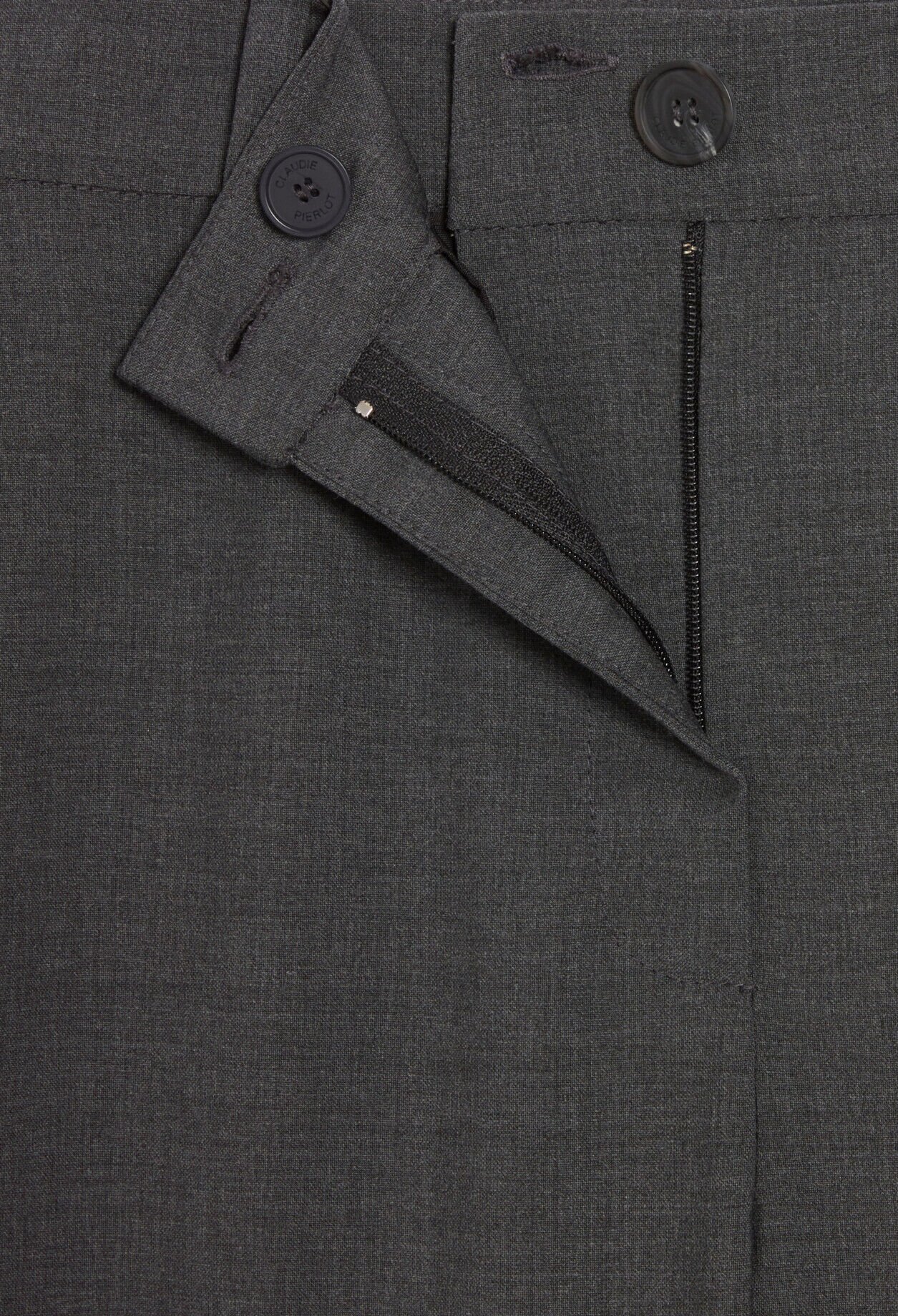 Pantalon tailleur gris chiné