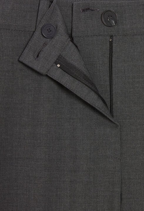 Pantalon tailleur gris chiné