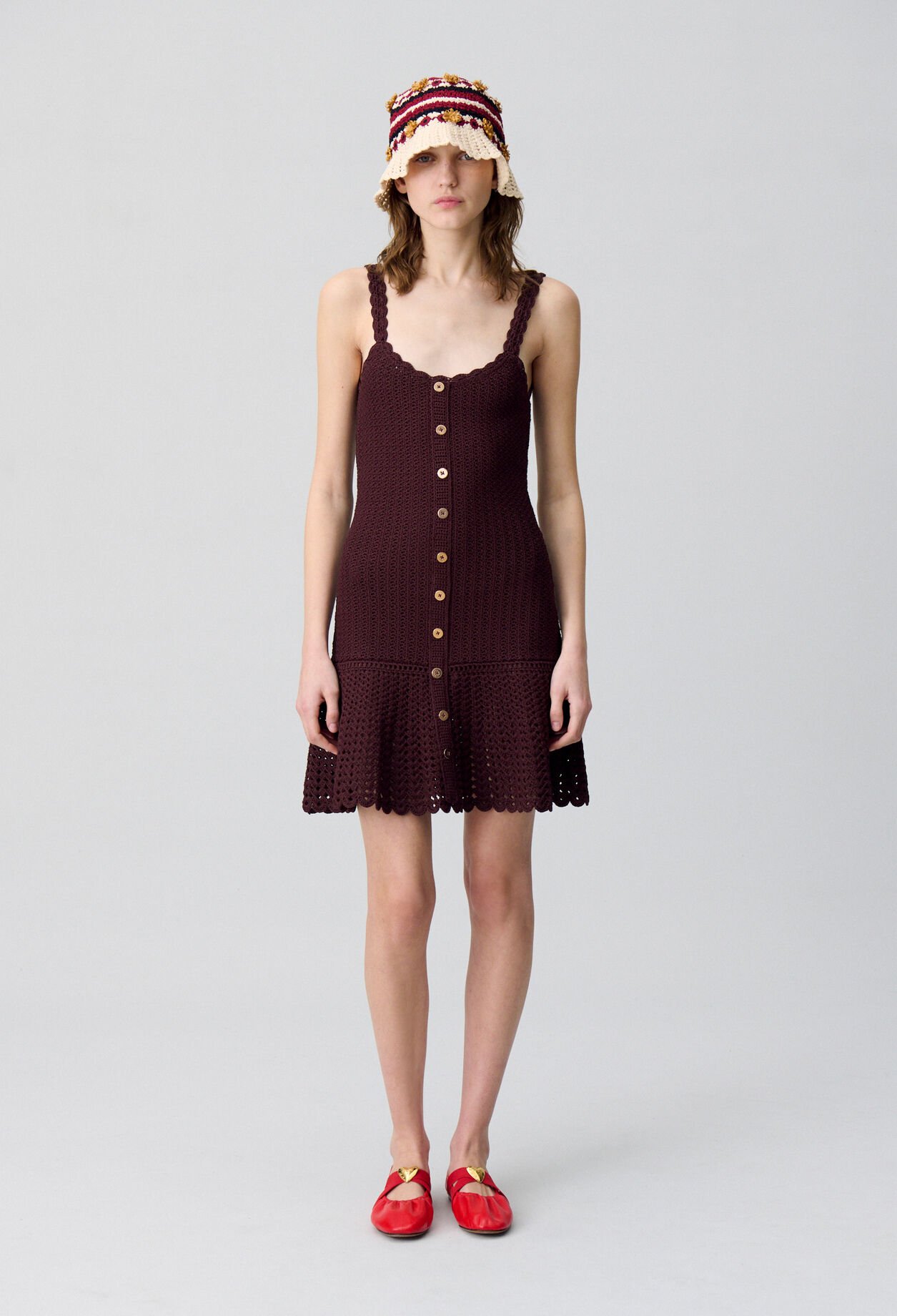Robe courte crochet