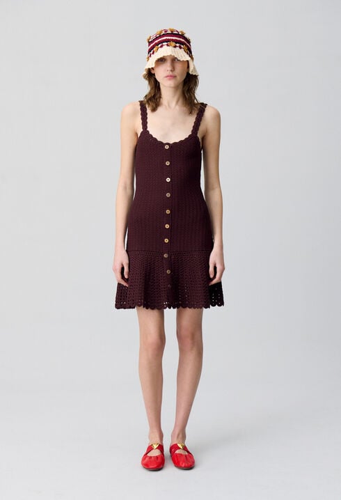 Robe courte crochet