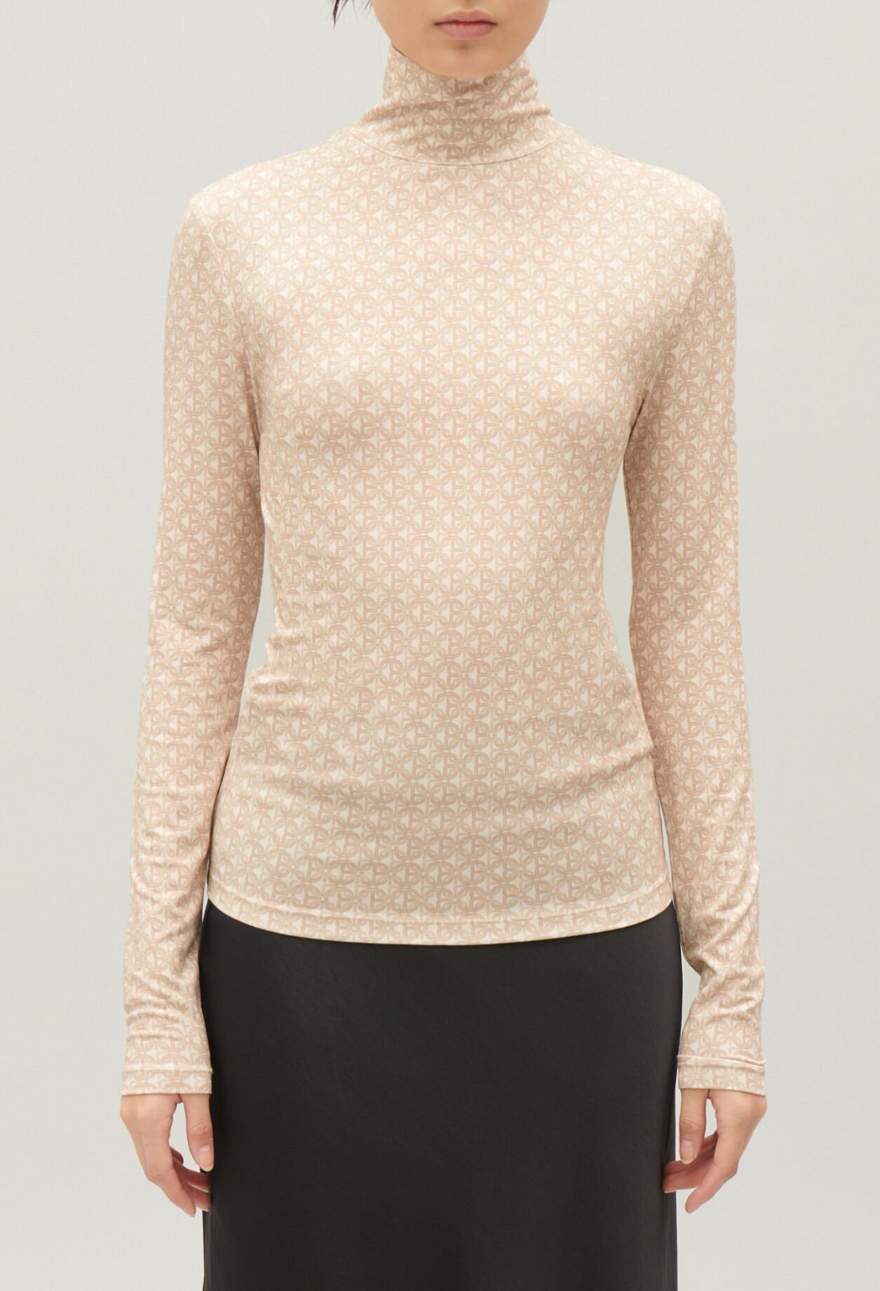 Sous pull imprimé CP beige