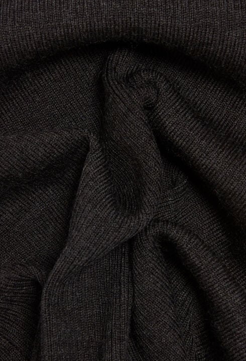 Jupe longue maille gris chiné