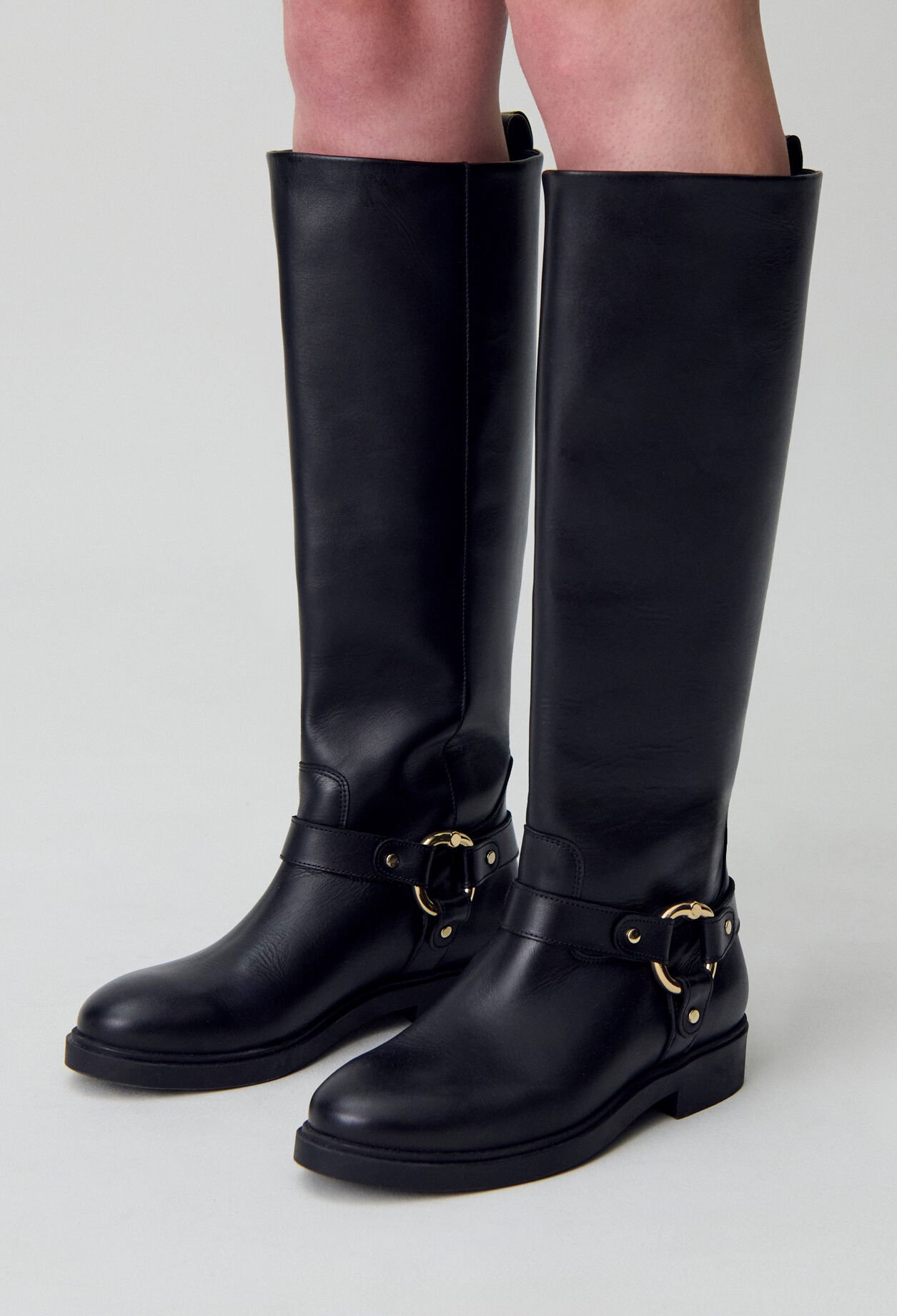 Bottes hautes cuir