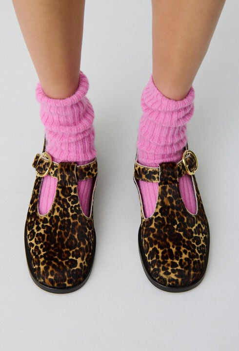 Babies cuir léopard