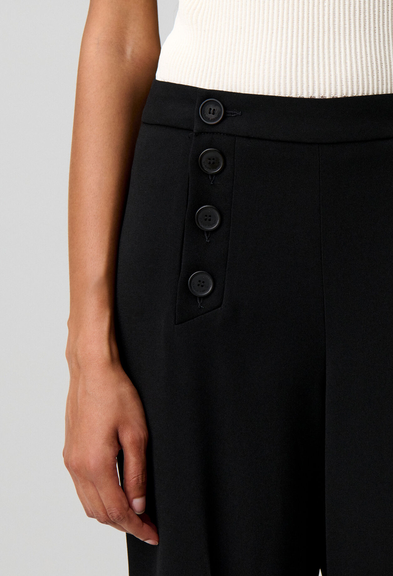 Pantalon &agrave; pont