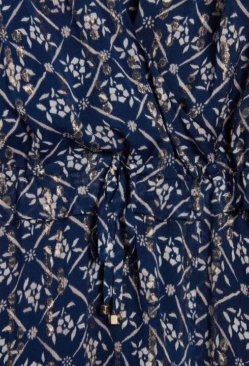 Robe longue à motifs fleuris