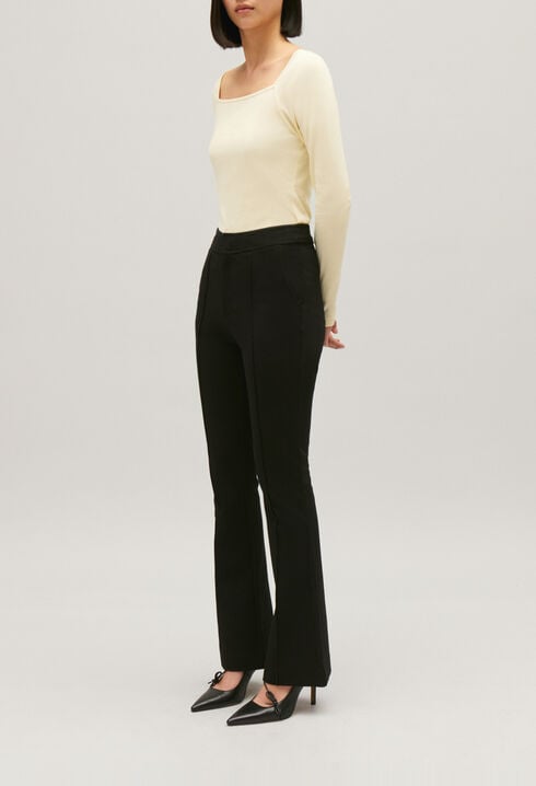 Pantalon tailleur noir