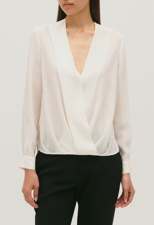 Blouse à col V