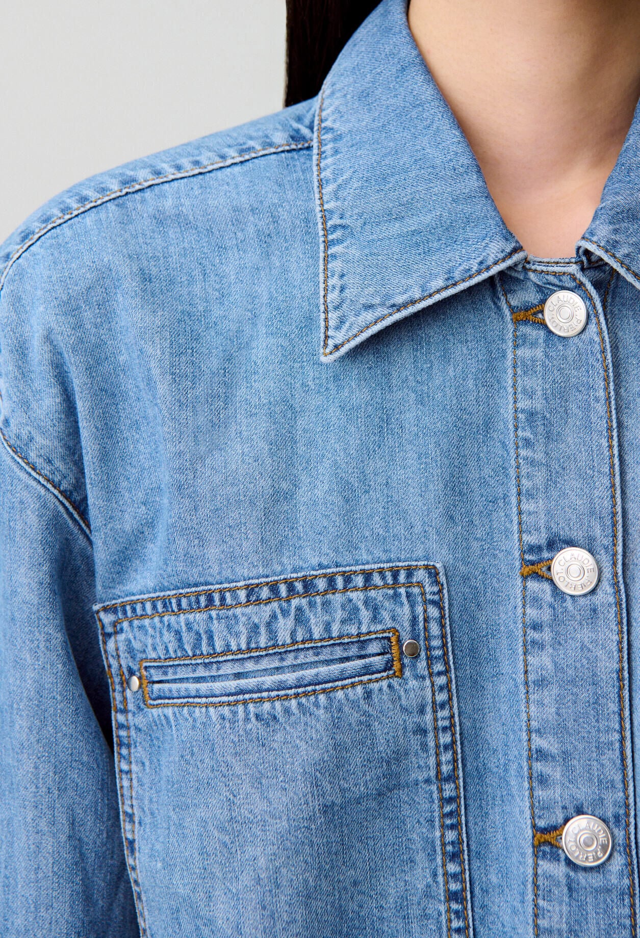 Chemise denim oversize