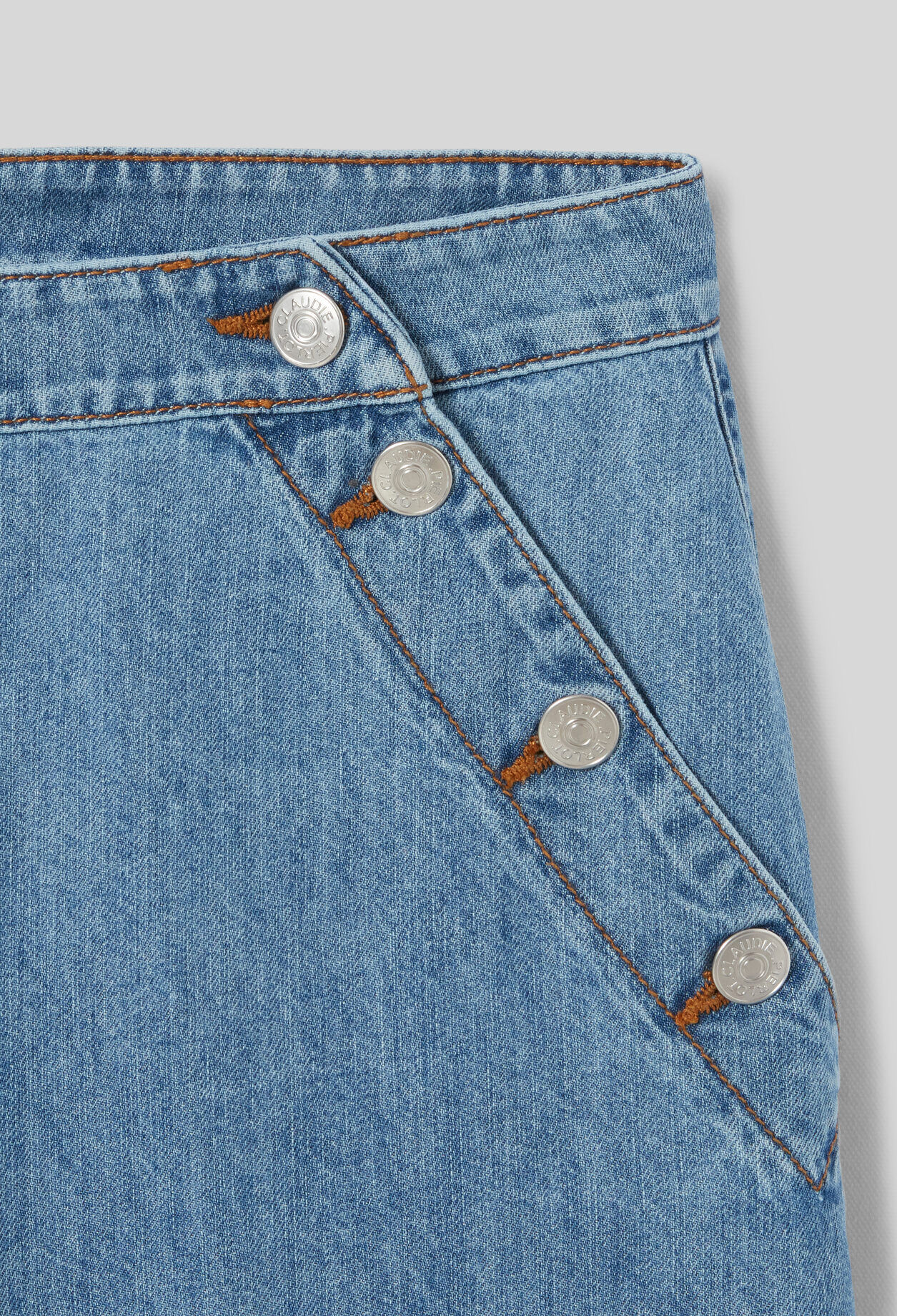 Jean &agrave; pont denim