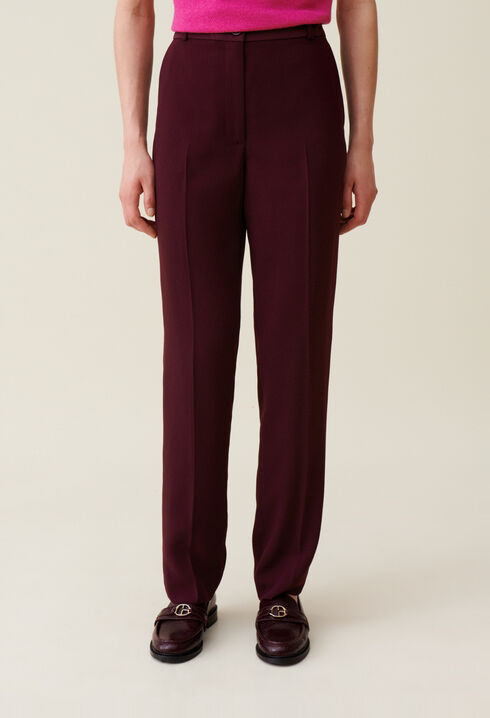 Pantalon tailleur coupe cigarette