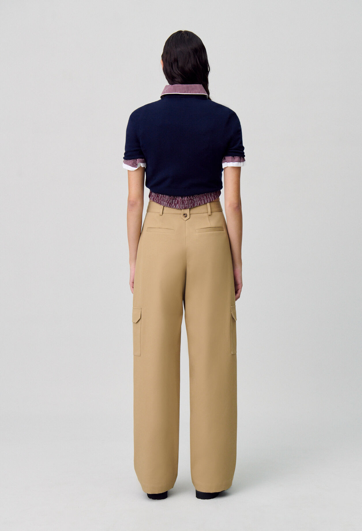 Pantalon cargo droit large