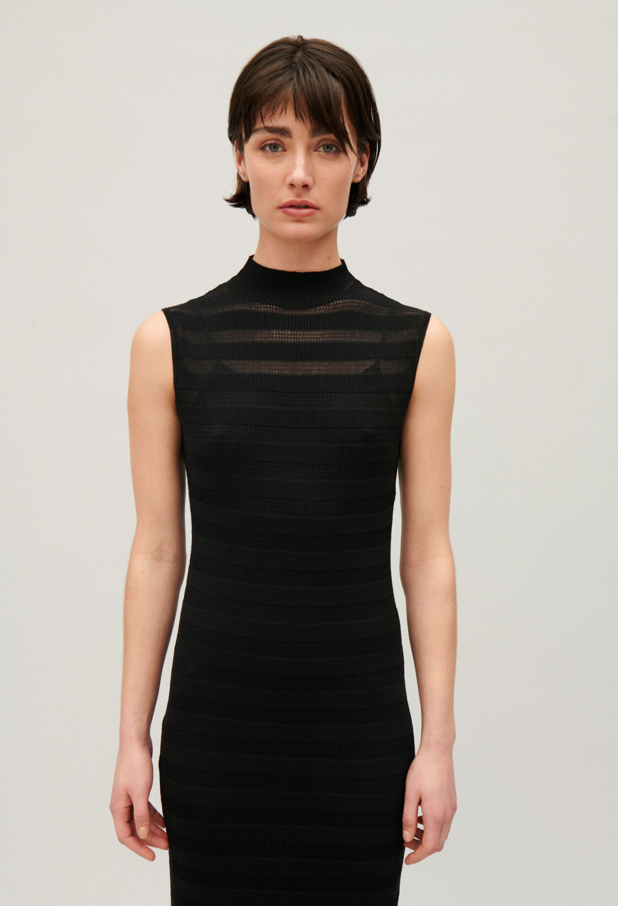 Robe longue tube noire